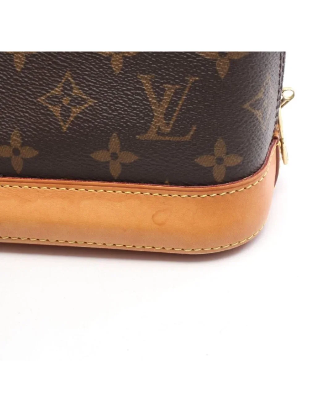 Louis Vuitton Handbag Alma BB 2-Way Canvas Leather